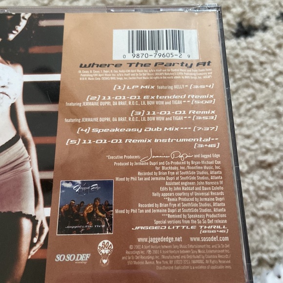 Jagged Edge Where The Party At Single CD - Picture 3 of 6